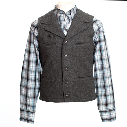 Men's Buckaroo Vest Charcoal