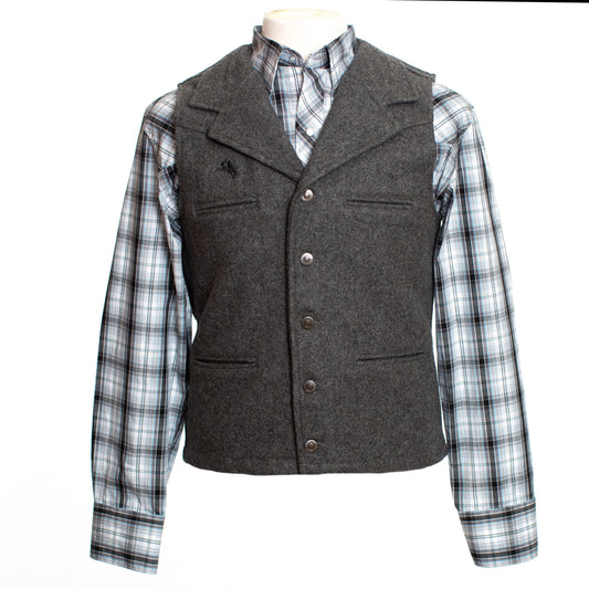 Men's Buckaroo Vest Charcoal