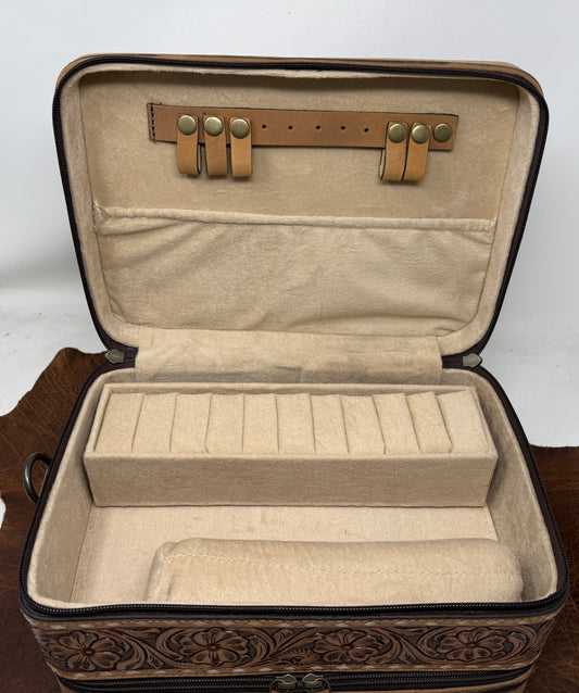 Large Leather Jewely Case