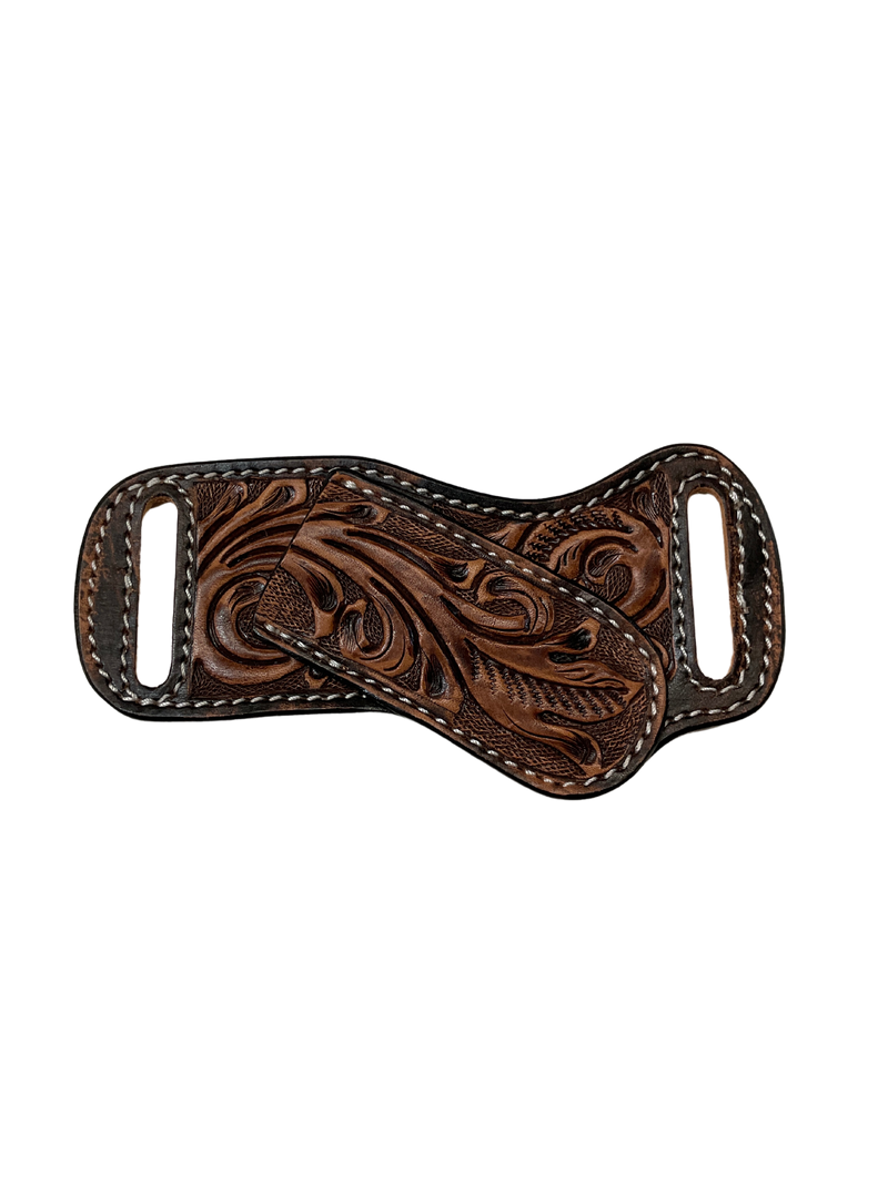 Horizontal Pancake Tooled Knife Sheath