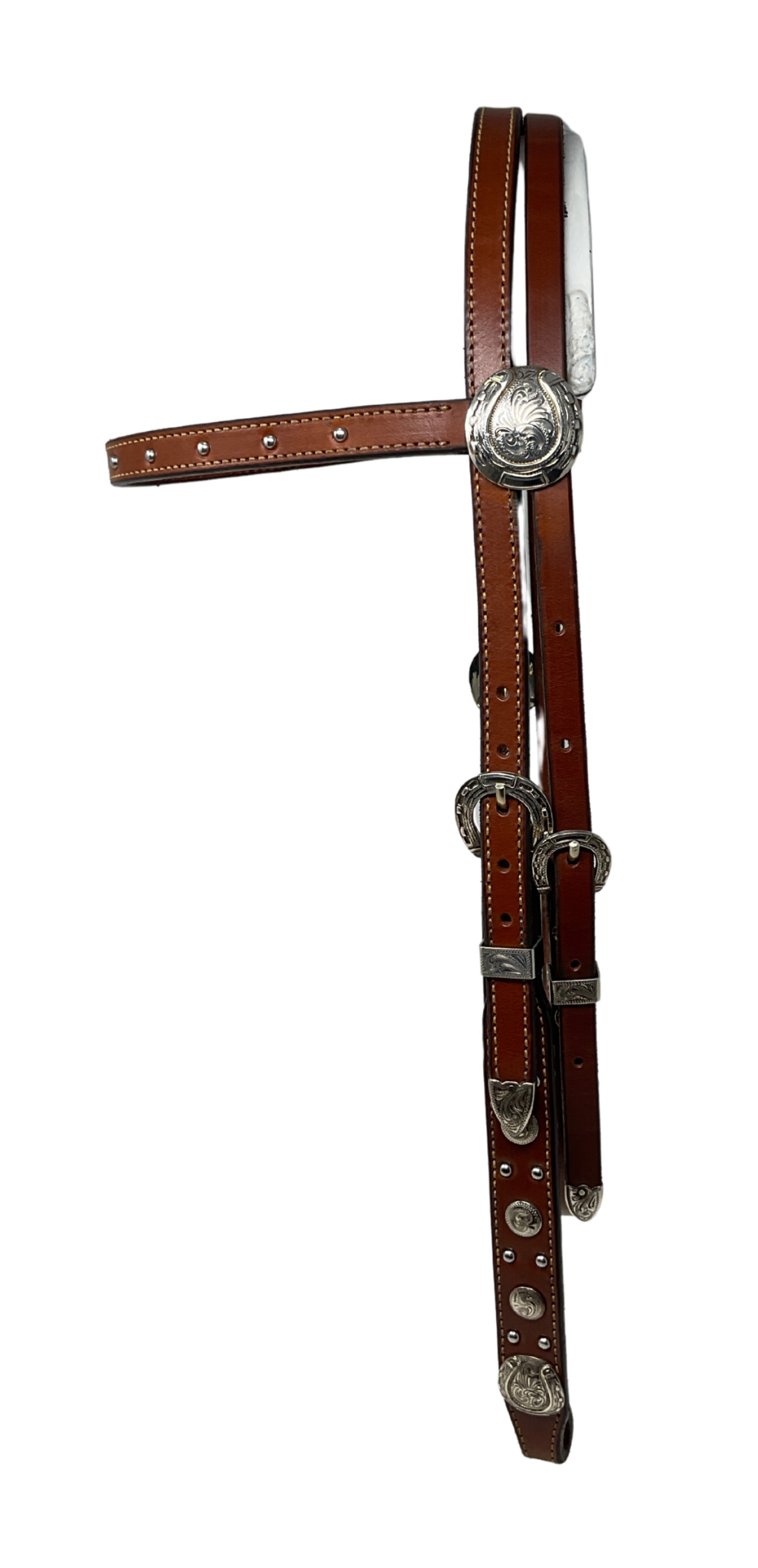 Browband Horseshoe Buckles, Conchos and Dots