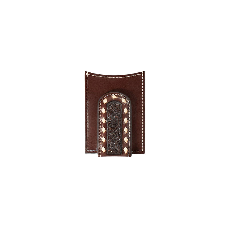 Small Money Clip Wallet w/Buck Stitching