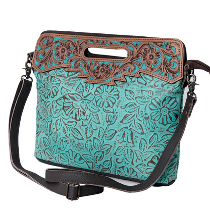 Turquoise Genuine Leather Purse