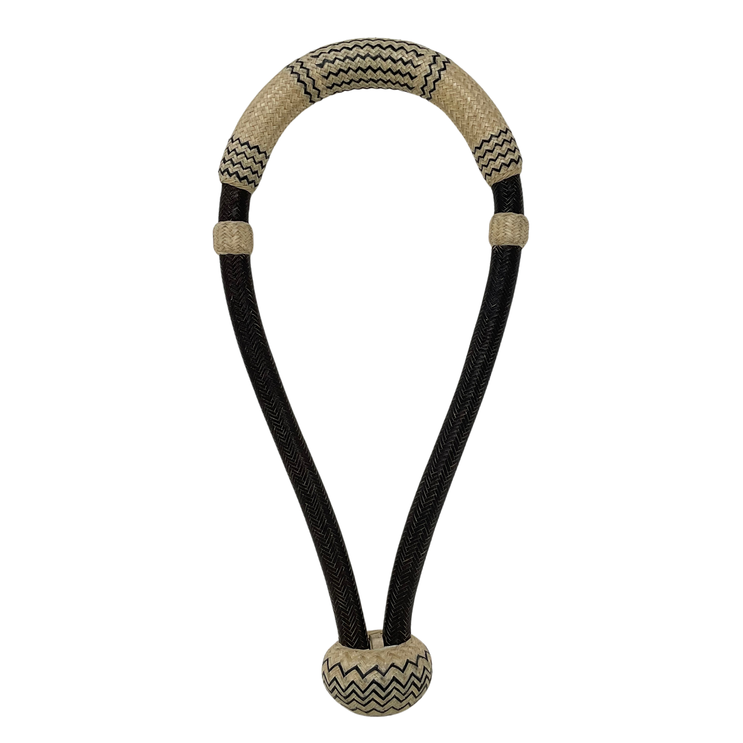 32 Plait 5/8" Colored Cheek w/Accents Bosal