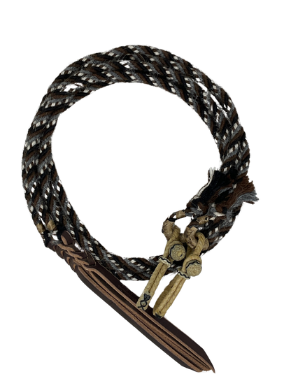 Alpaca Split Rein W/Rawhide Connectors