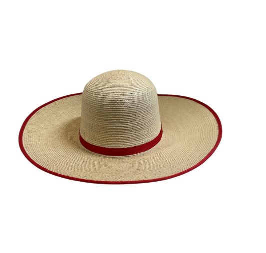 Palm Leaf Hat Bound Edge 7 1/8