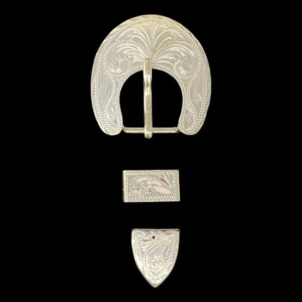 San Diego Buckle Set- Silver Plate