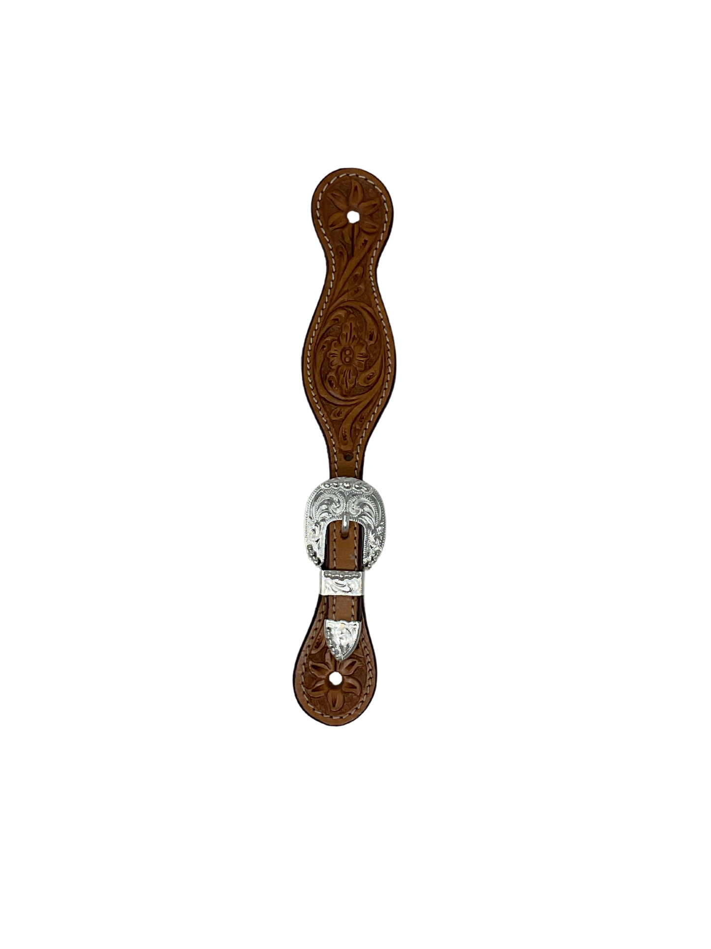 Ladies Spur Strap w/Silver Plate