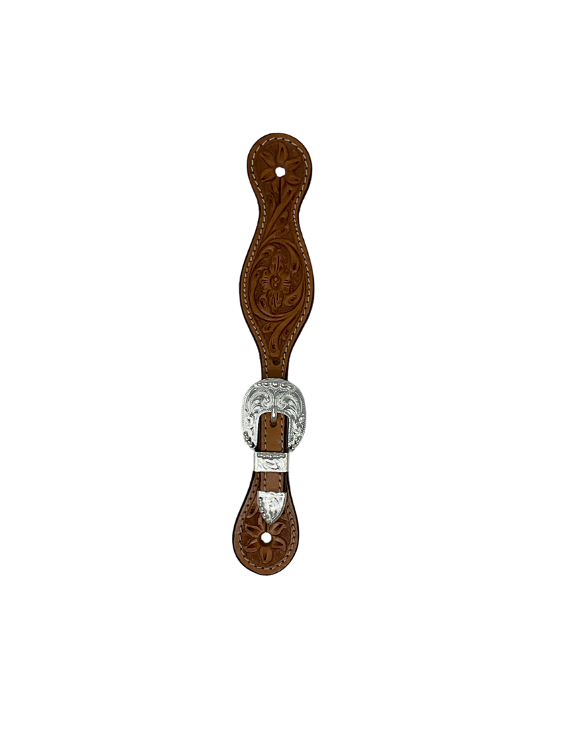 Ladies Spur Strap w/Silver Plate