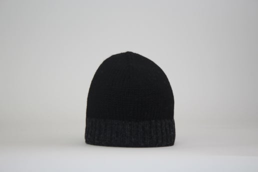 Beanie- Fitted Black/Charcoal