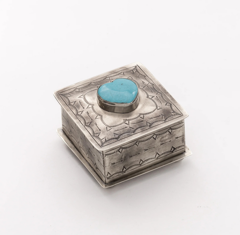 J. Alex Small Box w/ Turquoise Heart