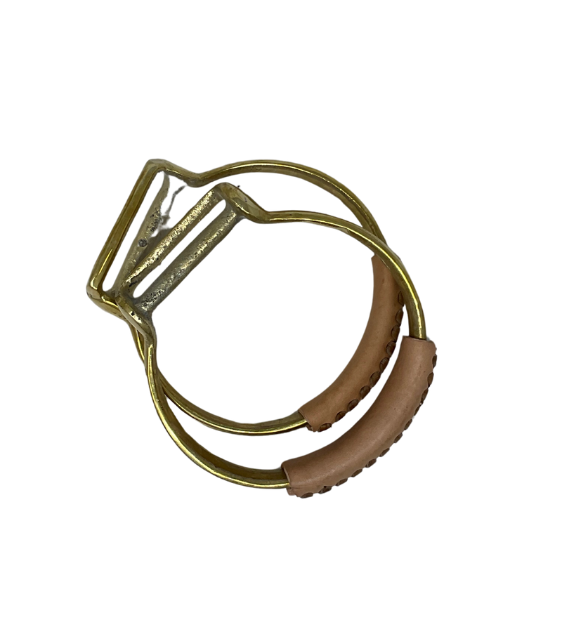 Brass Oxbow w/Leather Tread
