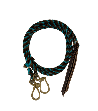 Alpaca Split Rein W/Rawhide Connectors