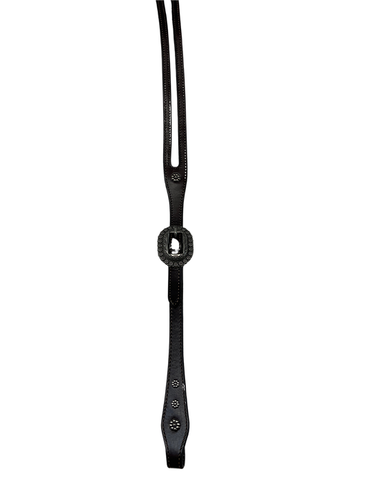 Dark Shaped Split Ear w/JWP Buckles & Conchos