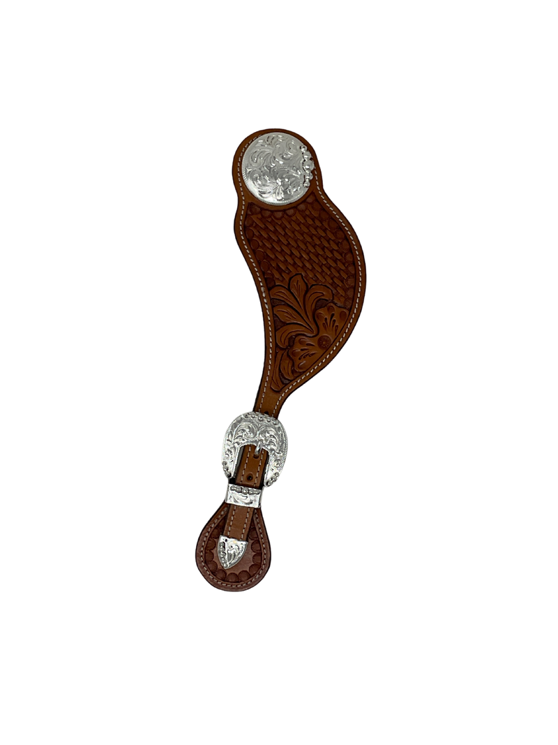 Men's Spur Strap w/Silver Plate