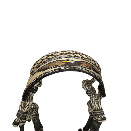 Hitched Horsehair Headstall- Eagle w/Roping Reins