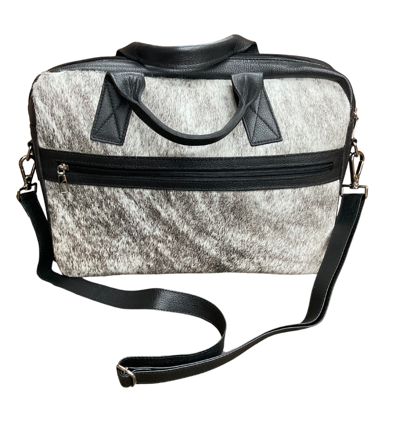 Black/White Brindle Laptop Bag