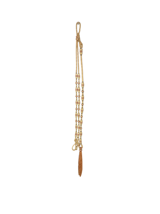12 Plait Cowboy Accented Romal Reins