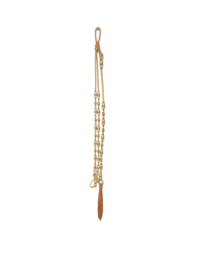 12 Plait Cowboy Accented Romal Reins