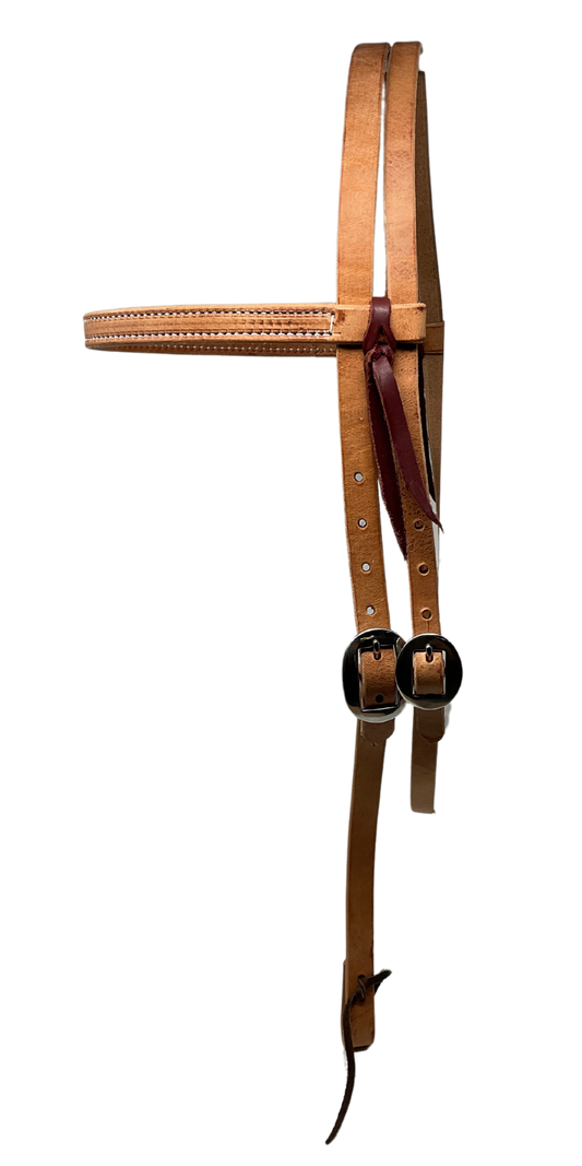 3/4" Draft Horse Harness Leather Browband