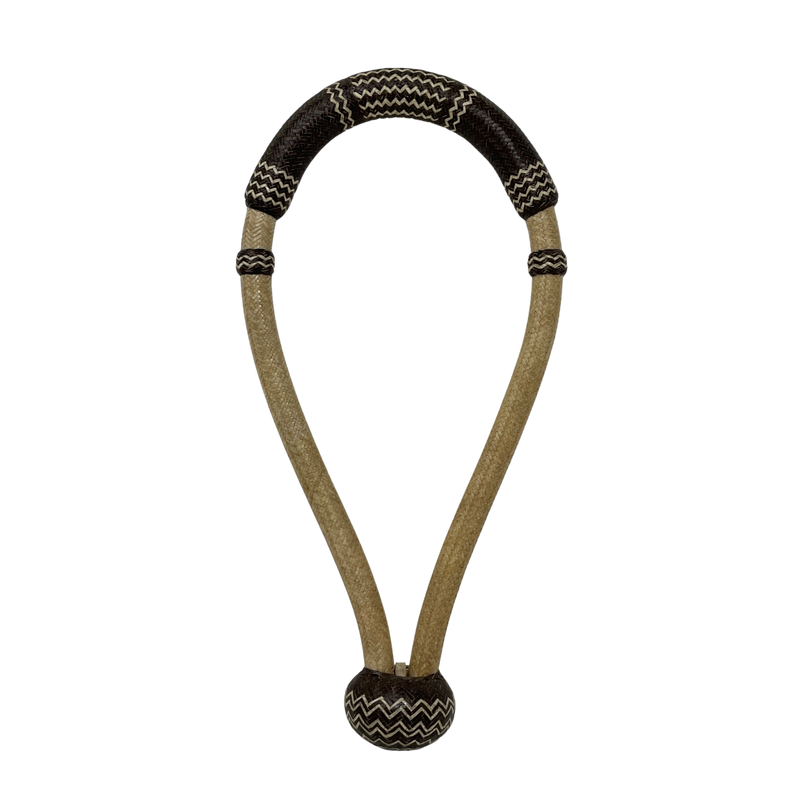 32 Plait 5/8" Rawhide w/Colored Nose & Heel Bosal
