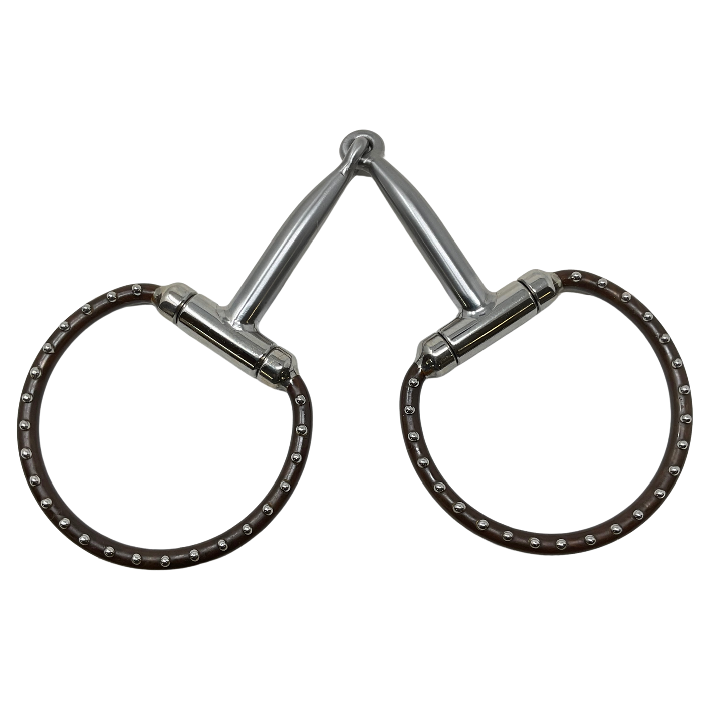Eggbutt Snaffle Brown w/Dots