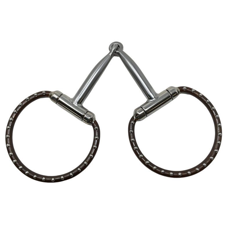 Eggbutt Snaffle Brown w/Dots