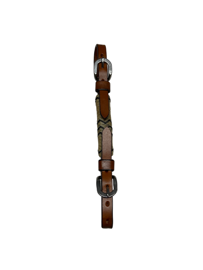 Double Buckle Curb w/Rawhide
