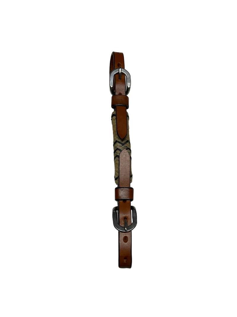 Double Buckle Curb w/Rawhide