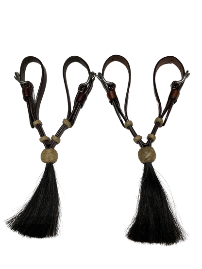 Leather Vaquero Curb w/Tassel