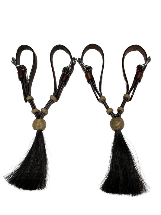 Leather Vaquero Curb w/Tassel