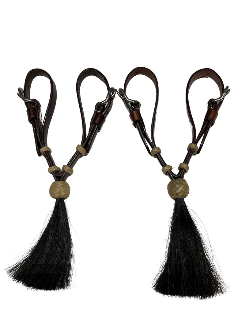 Leather Vaquero Curb w/Tassel