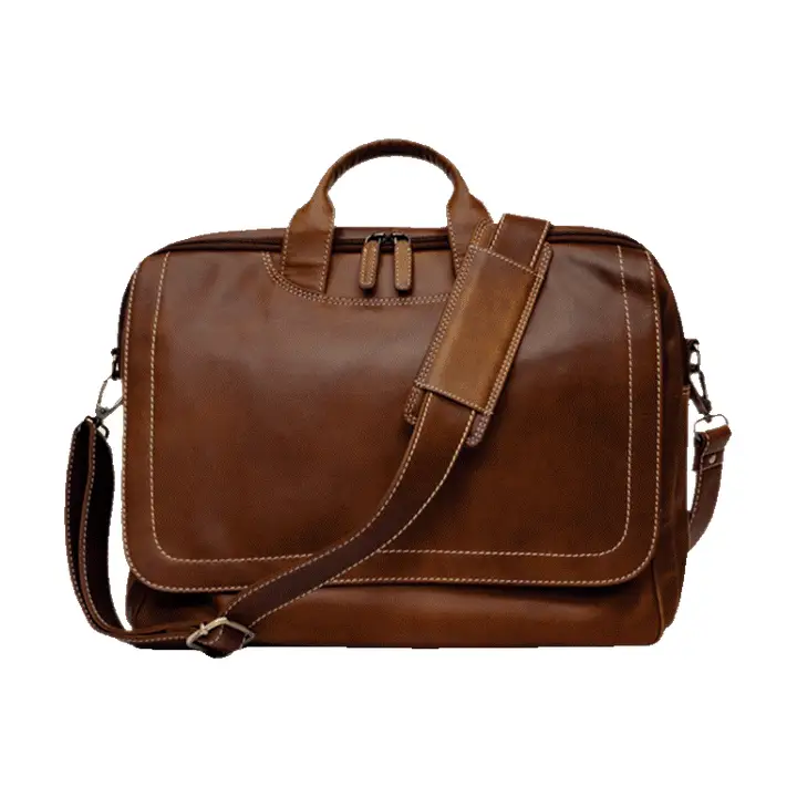 Rugged Earth Leather Laptop Bag
