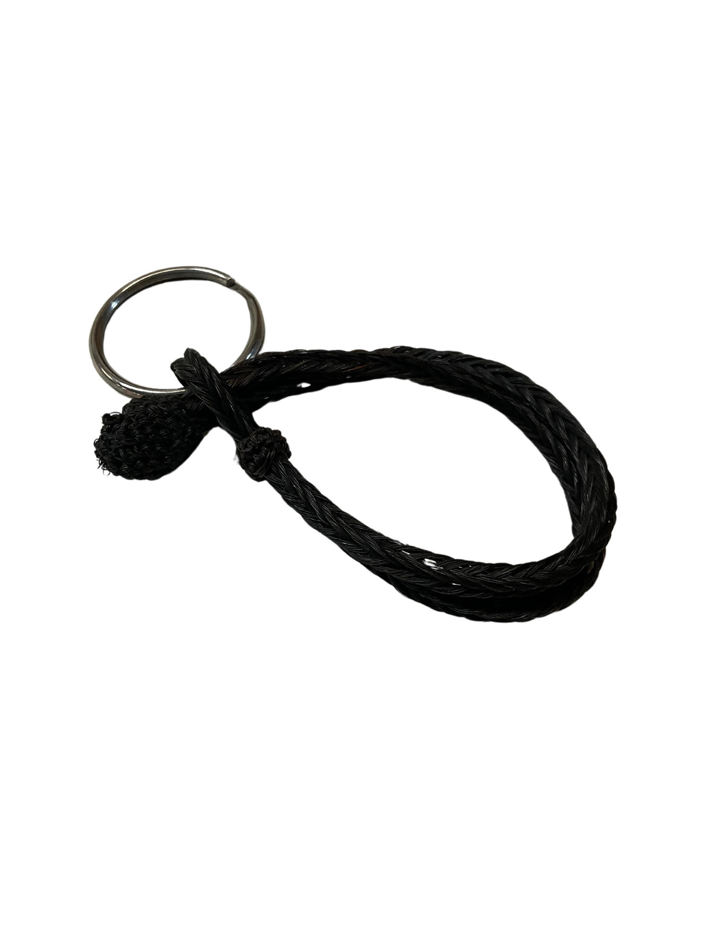 Hitched Horsehair Loop Keychain