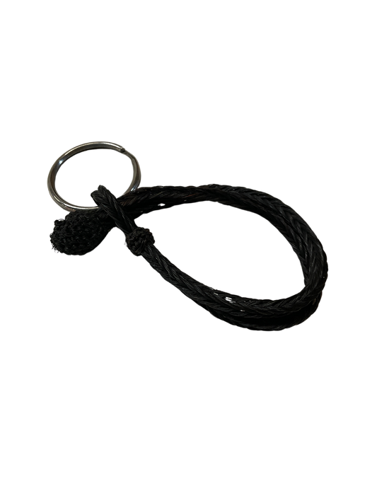 Hitched Horsehair Loop Keychain