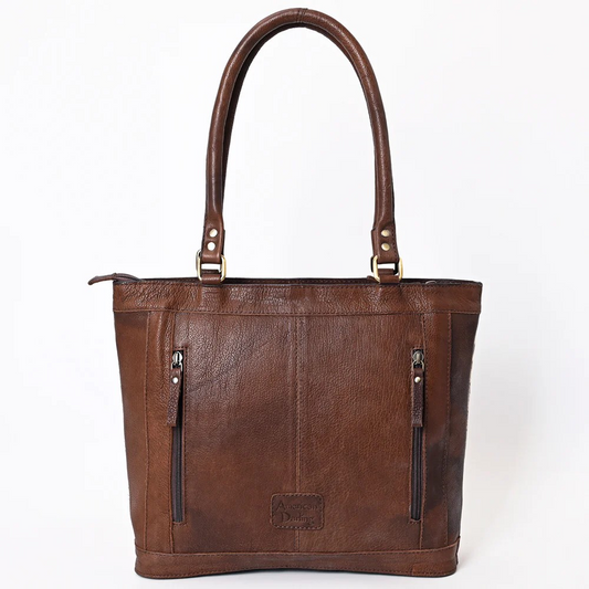 Purse-Cowhide Floral leather