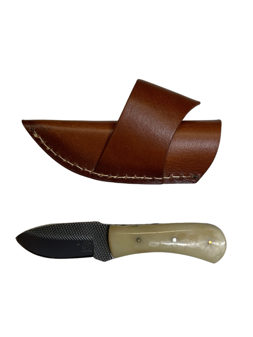 Rasp Blade Bone Handle Knife