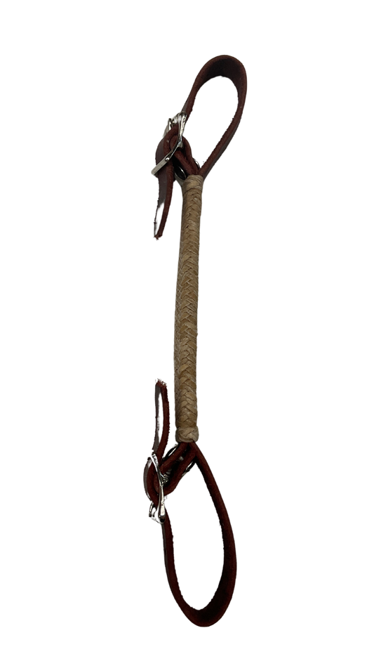Latigo w/Rawhide Double Buckle Curb