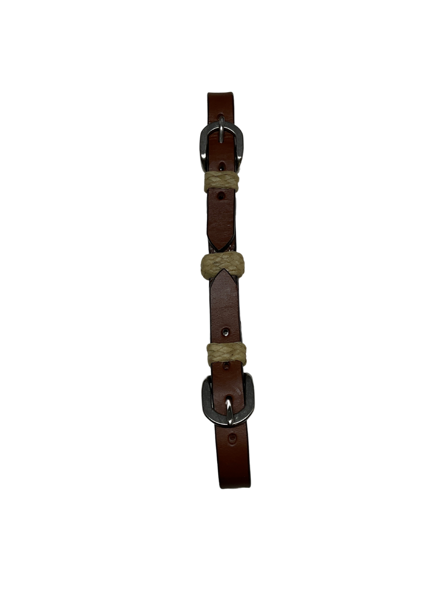Double Buckle Curb w/Rawhide Buttons
