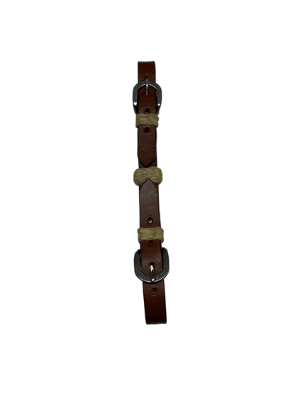 Double Buckle Curb w/Rawhide Buttons