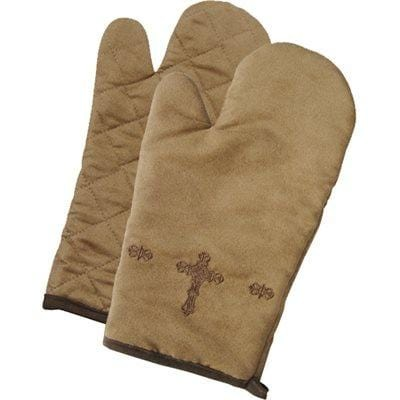 Rustic Cross Oven Mitt