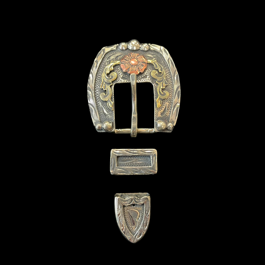 Antiqued California Buckle Set