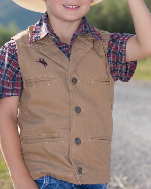 Youth Bronco Canvas Vest