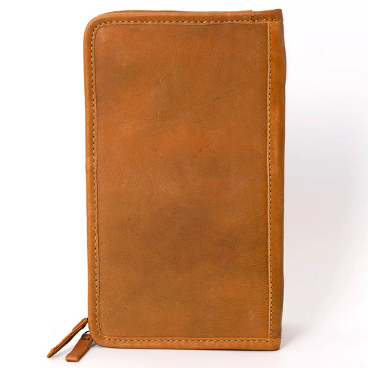 Cowhide & Floral Carved Jewelry Case 1