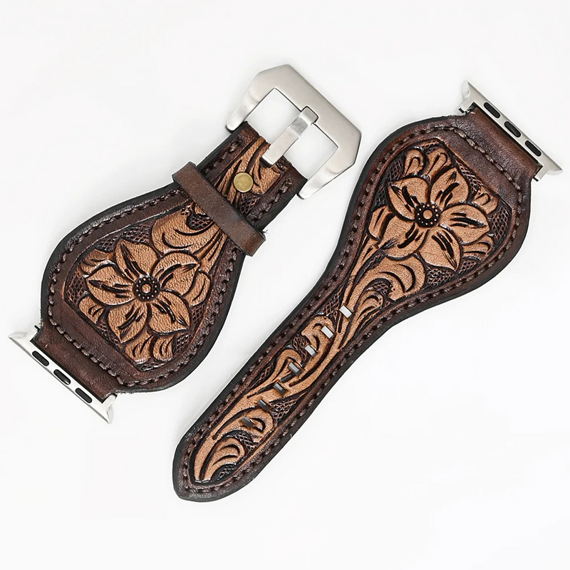 Dyed Floral Apple Watch Band