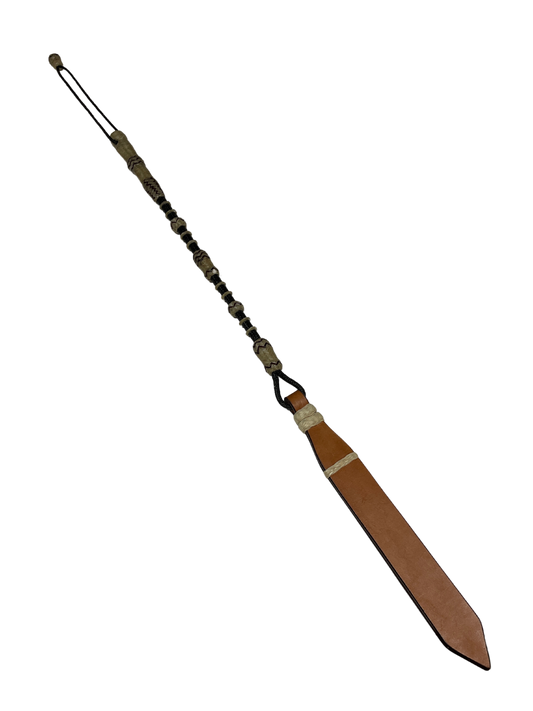 60 Plait Accented Rawhide Quirt