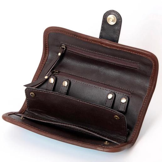 Saddle Blanket/Leather Jewelry Case