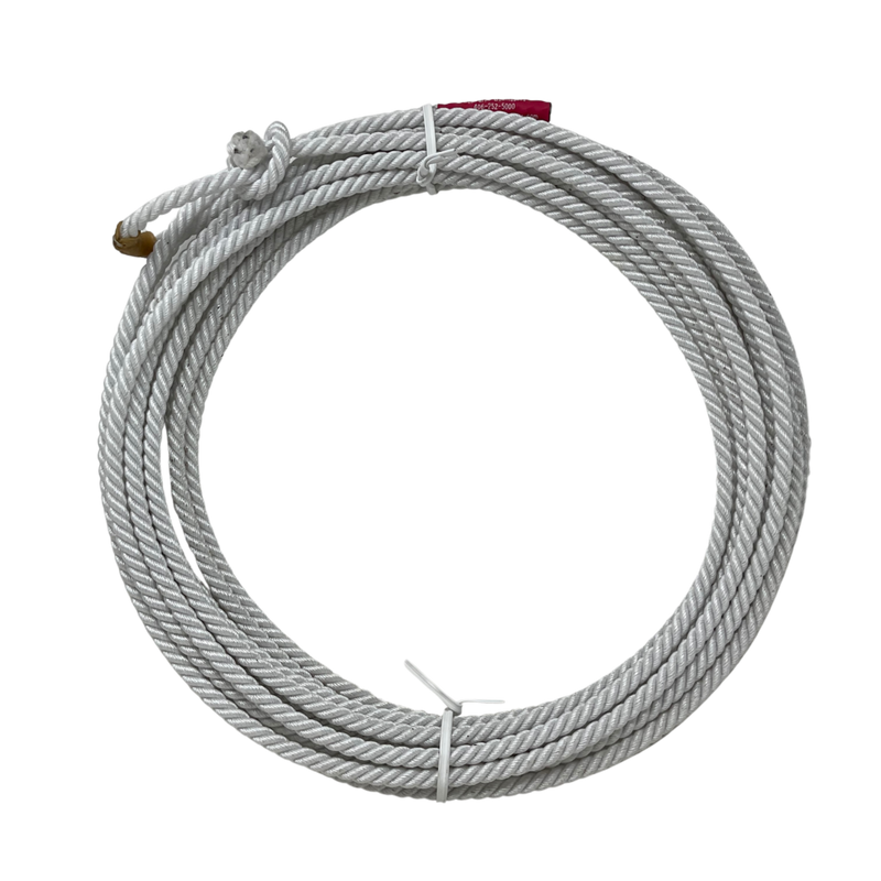Left Twist White 3 strand 3/8" UOZA Poly Ranch Rope