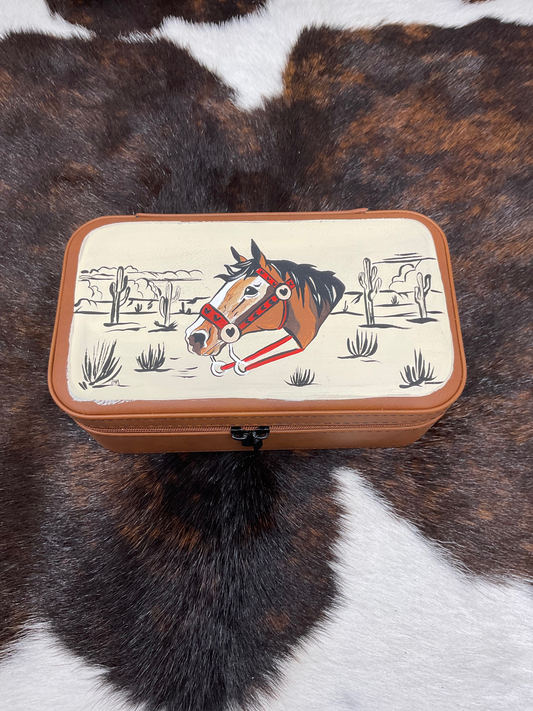 Hand Painted Jewelry Case Large