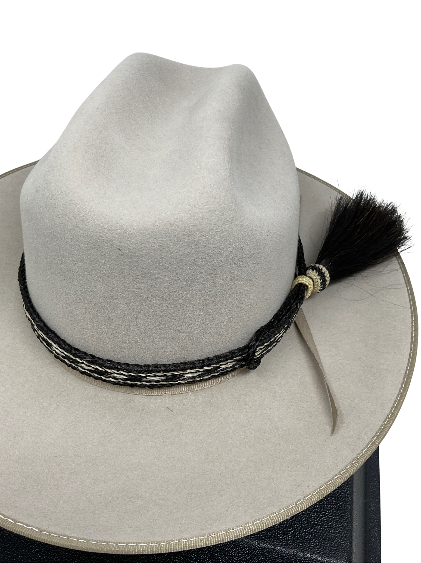 5 Strand Horsehair Hat Band w/Side Tassel